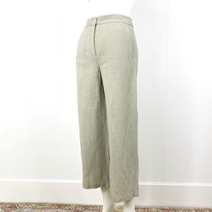 EILEEN FISHER linen wide cropped pants Culottes